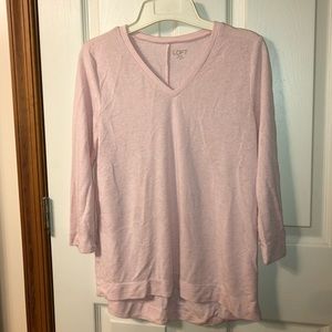 Loft 3/4 sleeve pj top